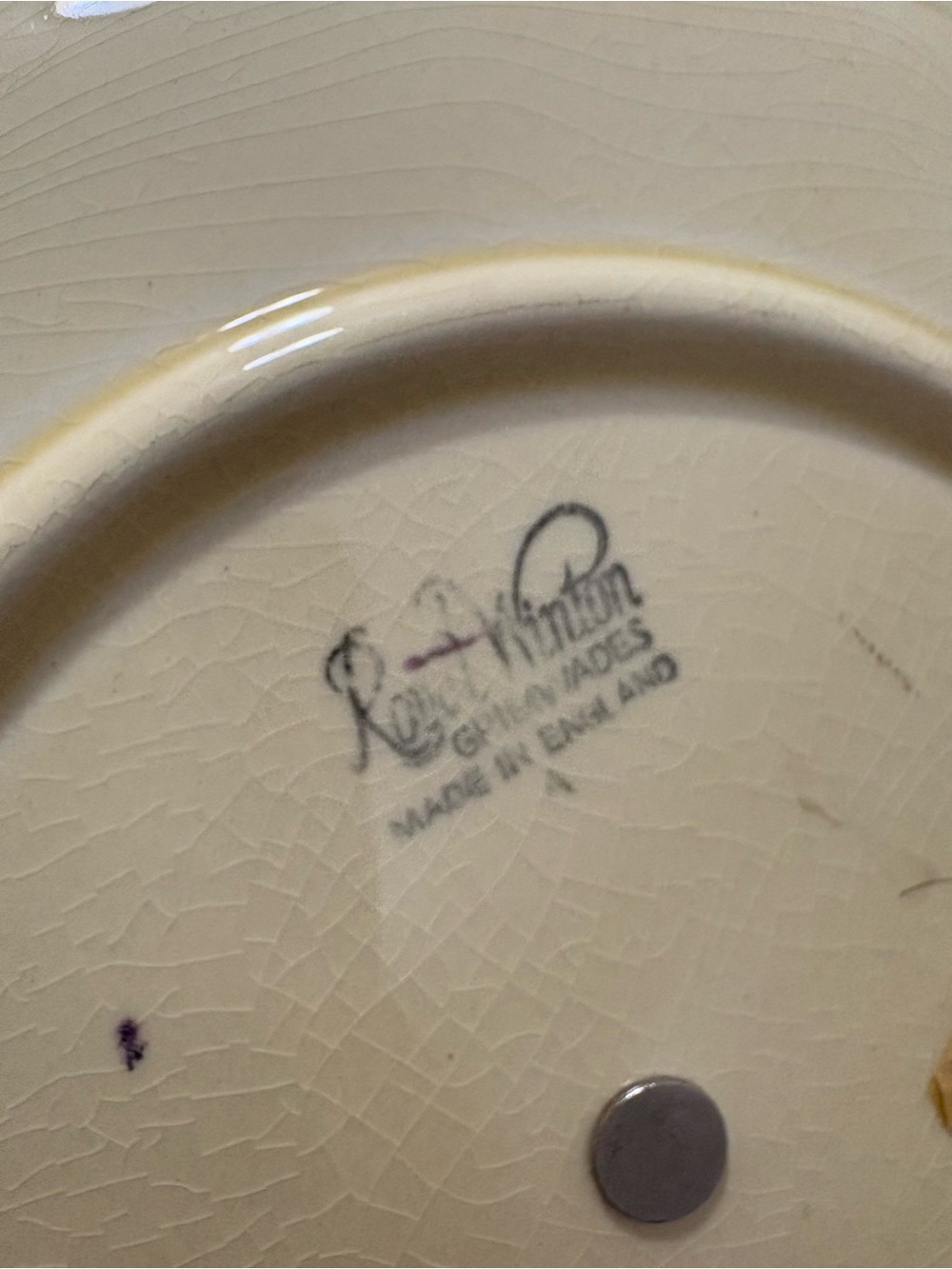Royal Winton Gold 2-Tier Serving Tray - Picture 2 of 5